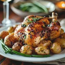 Poulet rôti aux herbes
