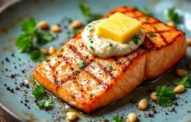 Filet de saumon grillé